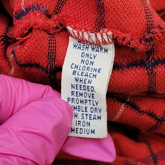 Vintage Ralph-Lauren Plaid Polo Shirt Large 22x28 USA Made - Picture 9 of 13